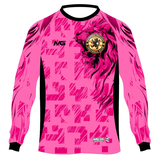 Rushall Village FC Goalkeeper Shirt Pink Thumbnail