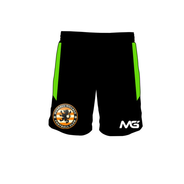 Rushall Village FC GK Short Black Green Thumbnail